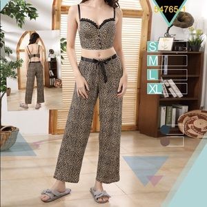 Animal Print Two Pieces Set